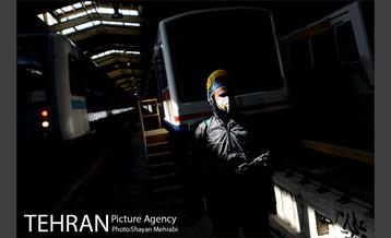 عملیات ضدعفونی کردن مترو تهران 13