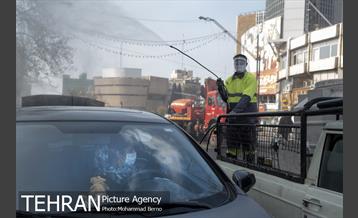 عملیات ضدعفونی المان های شهری منطقه 6 9