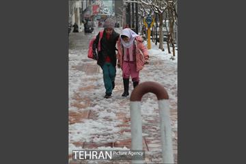 بارش برف در تهران 9
