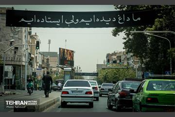نصب تبلیغات شهری مراسم تشییع رهبر شهید انقلاب 10