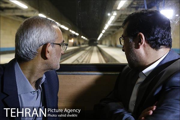بازدید سرپرست شهرداری تهران از خط 6 مترو تهران 14