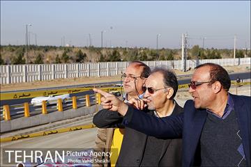 بازدید شهردار تهران از پروژه تقاطع غیر همسطح باقر شهر 2