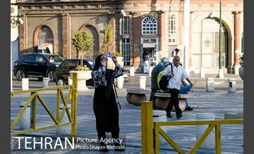 بازدید شهردار تهران از خسارت آتش سوزی اخیر میدان حسن آباد 1