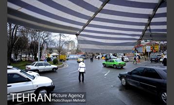 بارش باران در تهران 10