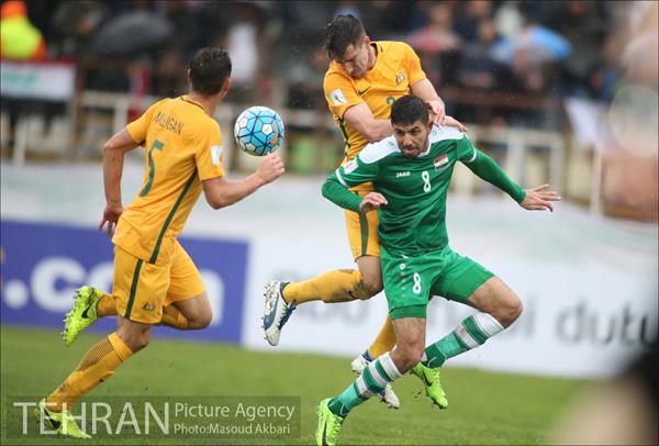 دیدار دو تیم فوتبال عراق و استرالیا