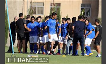 اولین تمرین تیم فوتبال استقلال تهران