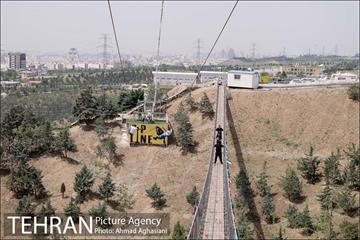 افتتاح زیپ لاین و پل معلق برج میلاد 11