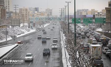 بارش برف زمستانی در تهران 11