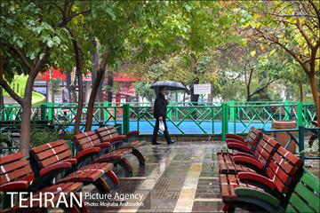 بارش باران پاییزی در تهران 18