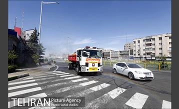 عملیات ضدعفونی محدوده مرکزی تهران 8