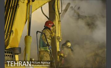 سومین شب عملیات امداد ونجات حادثه پلاسکو 17