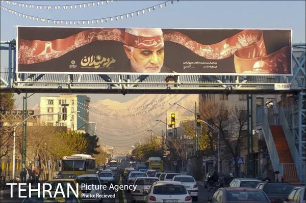 سیاه پوش شدن شهر در سالگرد شهادت سردار سلیمانی 20