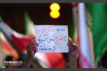 اجتماع مردم تهران در قدردانی از همراهی حزب الله لبنان 16