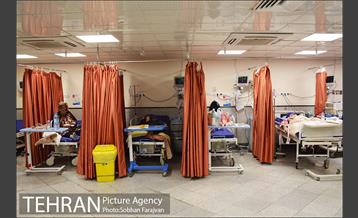 بخش بیماران کرونایی بیمارستان بعثت 23