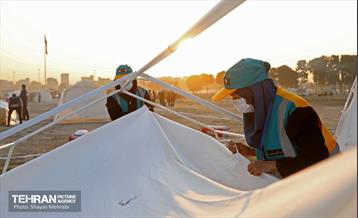 مانور تمرین اسکان اضطراری کلانشهر تهران 62