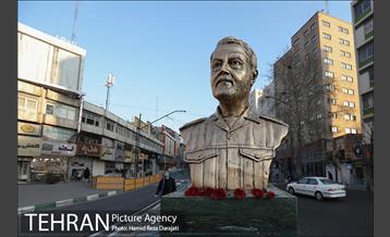 رونمایی از سردیس شهید سردار سلیمانی  12