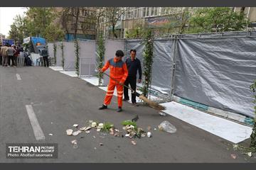 خدمت‌رسانی موکب زینبیه(س) منطقه ۸ در مصلای تهران 1