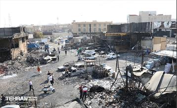 بازار آهن شآداباد پس از آتش سوزی 17