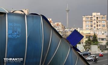 وزرش باد و طوفان در تهران 4