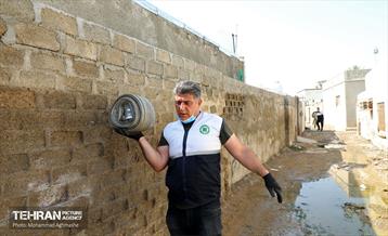 امدادرسانی تیم مدیریت بحران تهران به مناطق سیل‌زده سیستان و بلوچستان 9