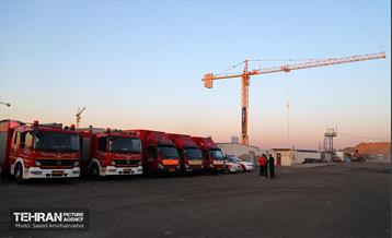 بتن‌ریزی در ابرپروژه ۸۰۰۰ واحدی مسکن آتش‌نشانان تهران 3