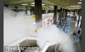 ضد عفونی پایانه مسافربری غرب 36