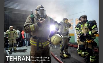 آتش سوزی در ساختمان برق حرارتی 13