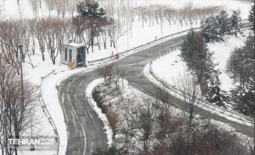 تهران برفی از نمای برج میلاد 53