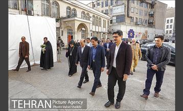 دیدار شهردار منطقه شش از کلیسای سرکیس مقدس