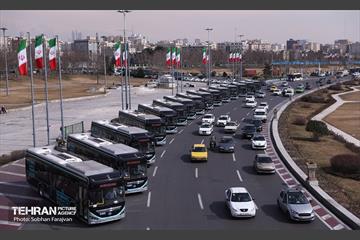 آیین رونمایی و ورود ناوگان حمل‌ونقل برقی شهر تهران 26