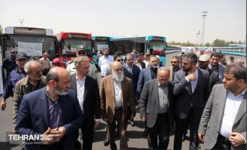 رونمایی از ۱۰۰ دستگاه اتوبوس ناوگان حمل و نقل عمومی شهر تهران 24