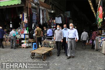 بازدید معاون شهرسازی و معماری شهرداری تهران و شهردار منطقه ۱۲ از بازار امین السلطان 7