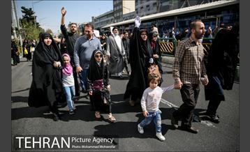 راهپیمایی مردم تهران بعد از نماز جمعه 19