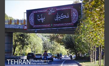 اکران عکس و طرح های عاشورایی در سطح شهر به مناسبت محرم 1