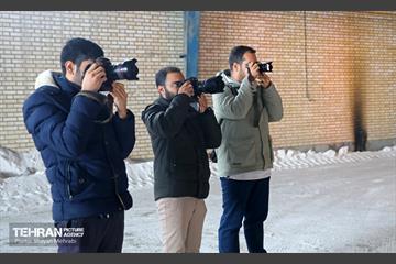 بازدید اصحاب رسانه از خدمات برف‌روبی منطقه 5 شهرداری تهران 9
