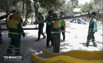 بوستان ایثار در منطقه ۲۰ به چرخه خدمت بازگشت 9