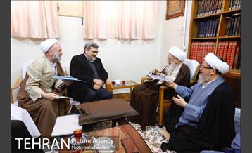 دیدار شهردار تهران با آیت الله العظمی صافی گلپایگانی 6