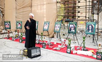 ادای احترام آتش نشان‌های تهران به شهدای جنگ ۱۲ روزه 3