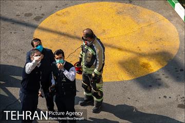 مانور عملیات آتش نشانی در شمال تهران 9