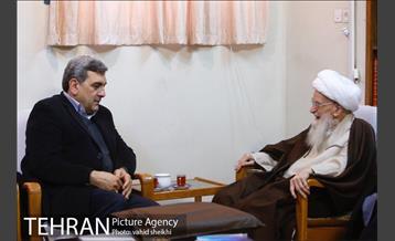دیدار شهردار تهران با آیت الله العظمی صافی گلپایگانی 1
