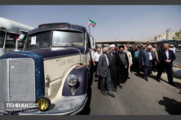 آیین بهره‌برداری از ۲۰۱ دستگاه اتوبوس برقی 9
