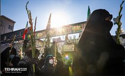 مراسم تشییع پیکر دو شهید گمنام دفاع مقدس در منطقه 11