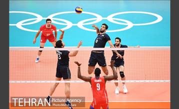 دیدار والیبال ایران و کوبا در المپیک ریو 22