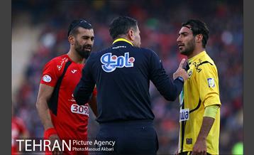 دیدار تیم های فوتبال پرسپولیس و سپاهان