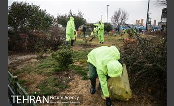 خدمات شهرداری تهران در پایان راهپیمایی ۲۲ بهمن  3