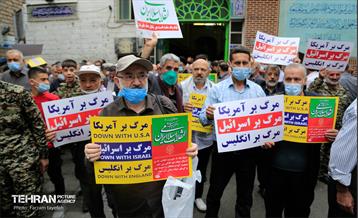 نماز جمعه و راهپیمایی روز قدس در منطقه کن