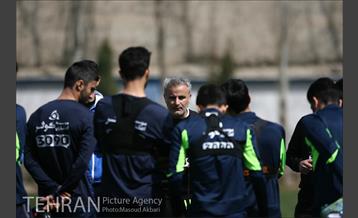 اخرین تمرین تیم فوتبال استقلال تهران در سال 95