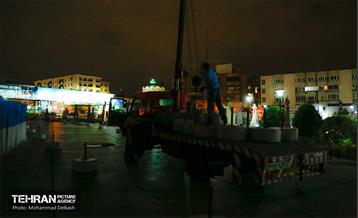 مراحل ساخت المان های نمایشگاه نشان عاشقی