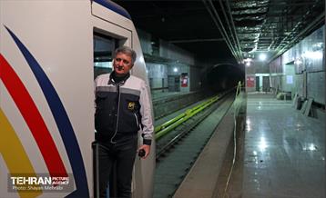 تست گرم بخش میانی خط ۶ مترو تهران 36
