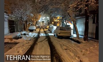 صبح برفی تهران 17